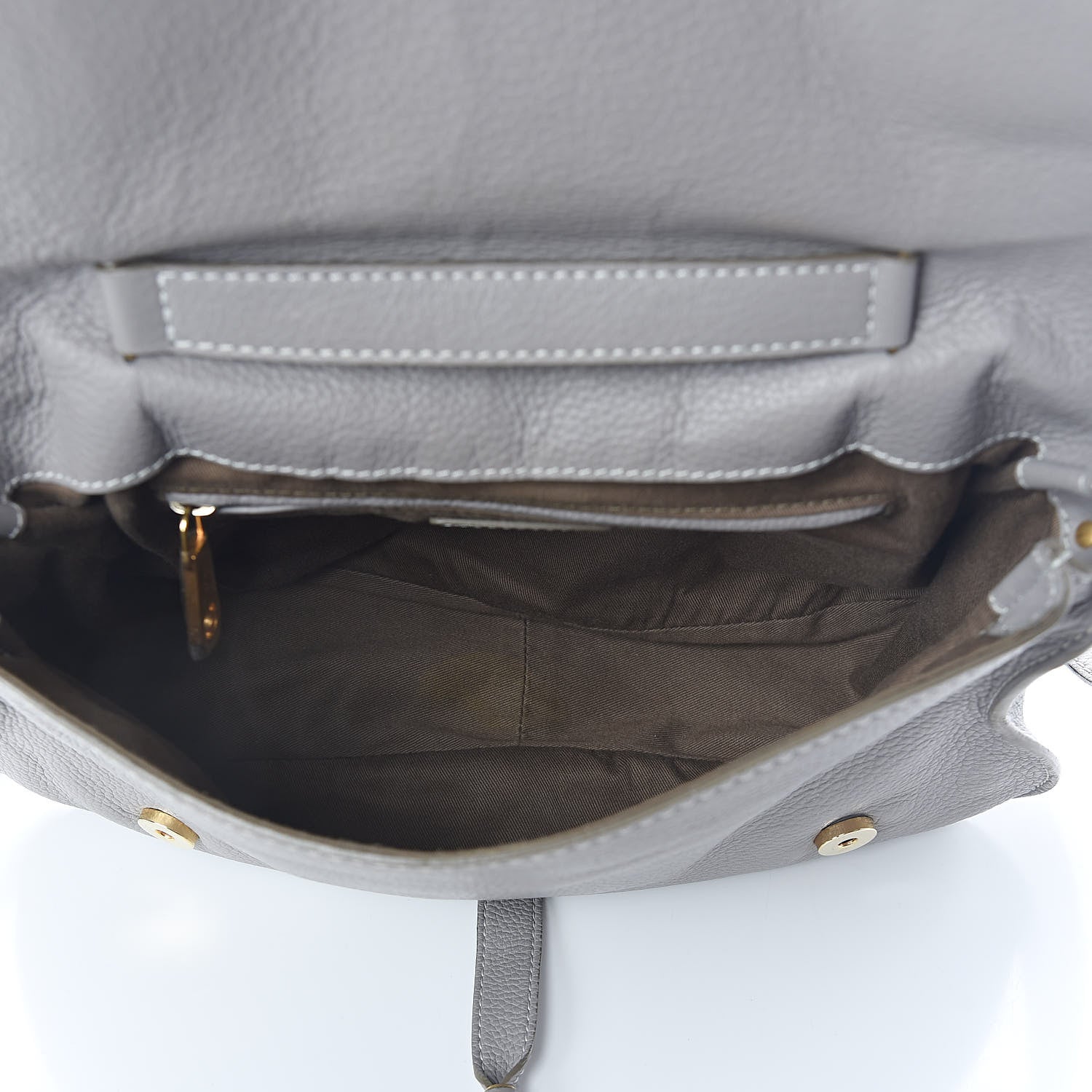Chloe Calfskin Medium Marcie Top Handle Bag Cashmere Grey 5 of 8