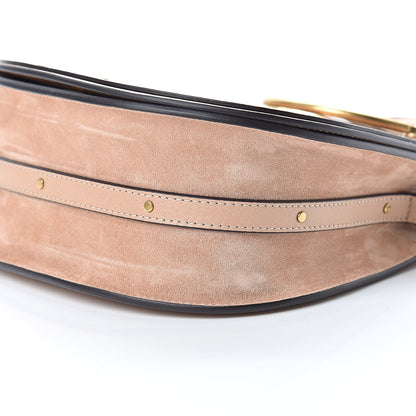 Chloe Calfskin Suede Medium Nile Bracelet Bag Biscotti Beige 10 of 12