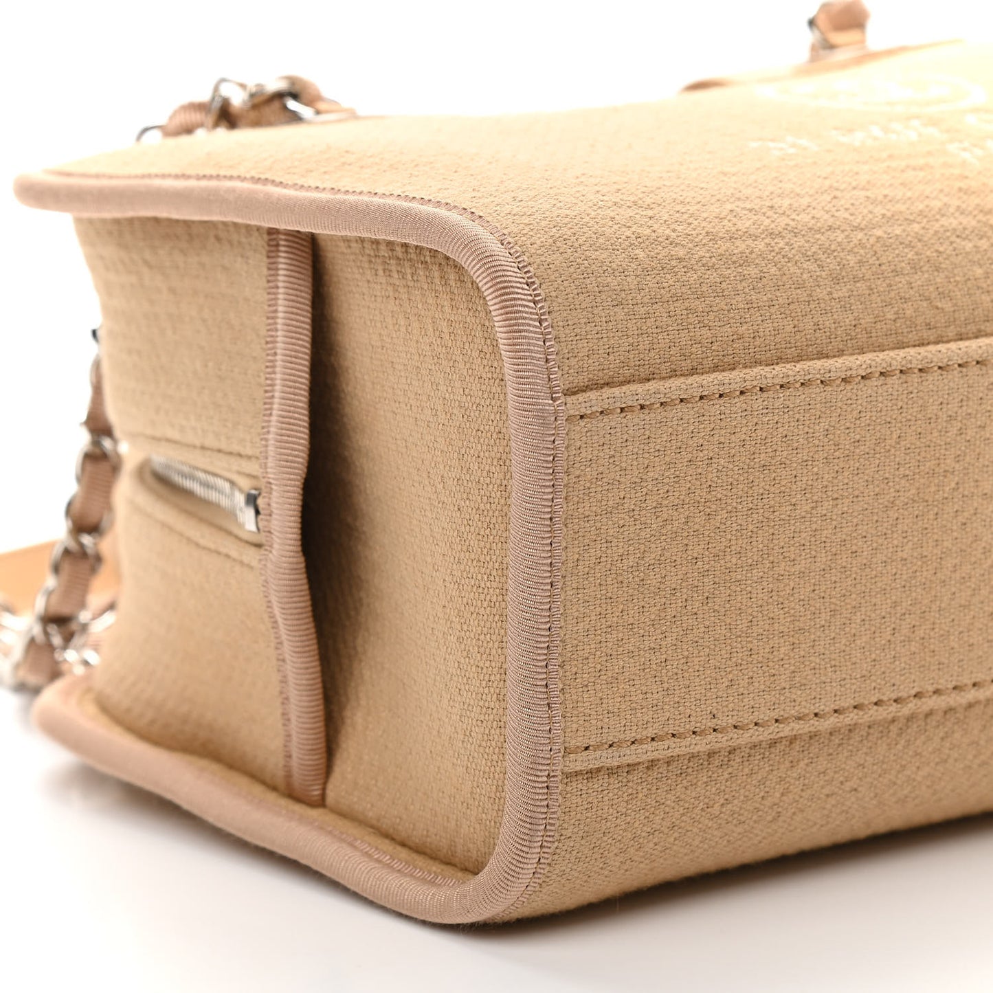 Denim Deauville Bowling Bag Beige