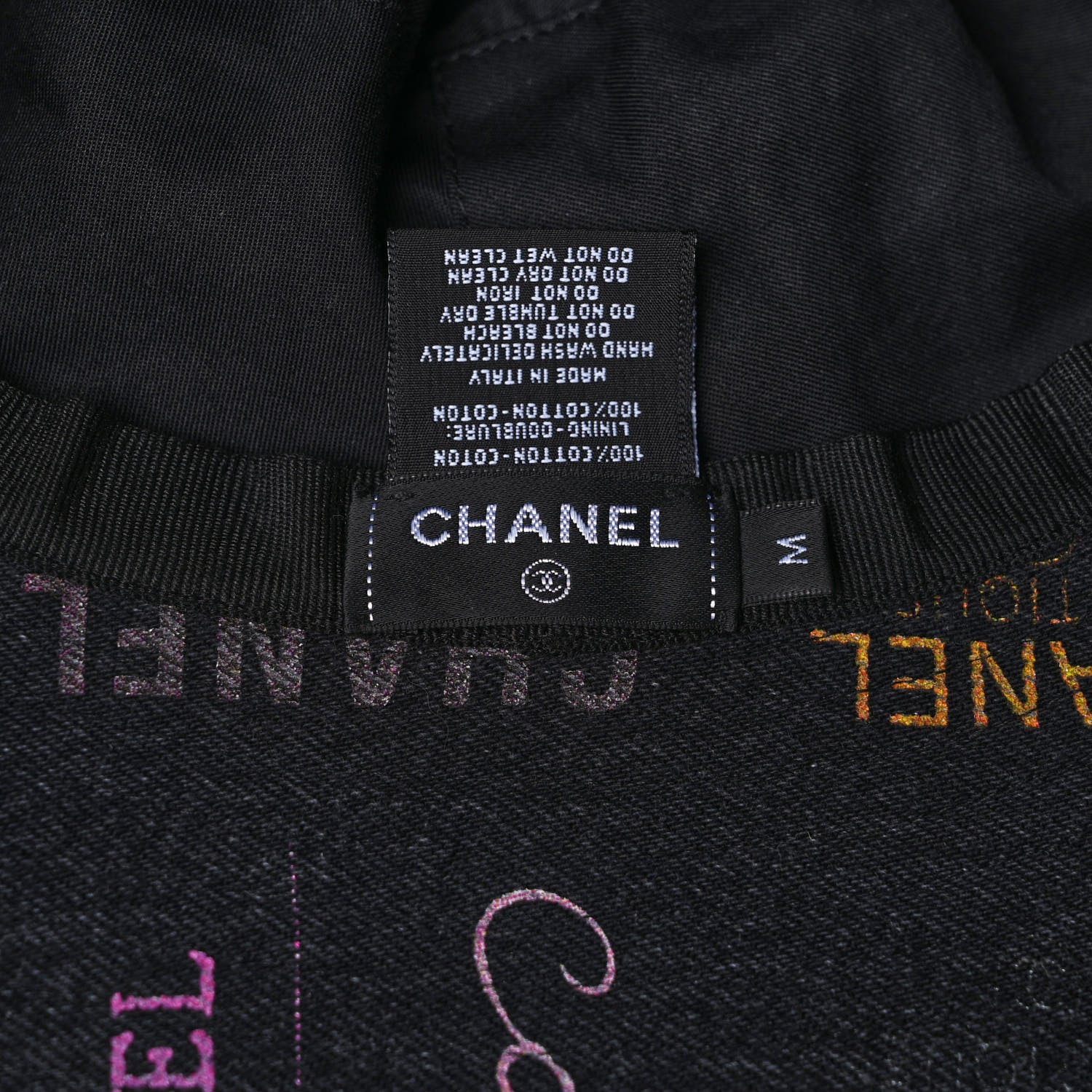 Chanel Denim Mood Cloche Bucket Hat M Black 8 of 8