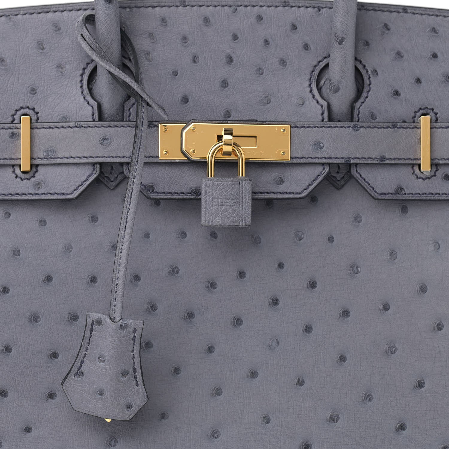 Hermes Ostrich Birkin 30 Gris Agate 8 of 13