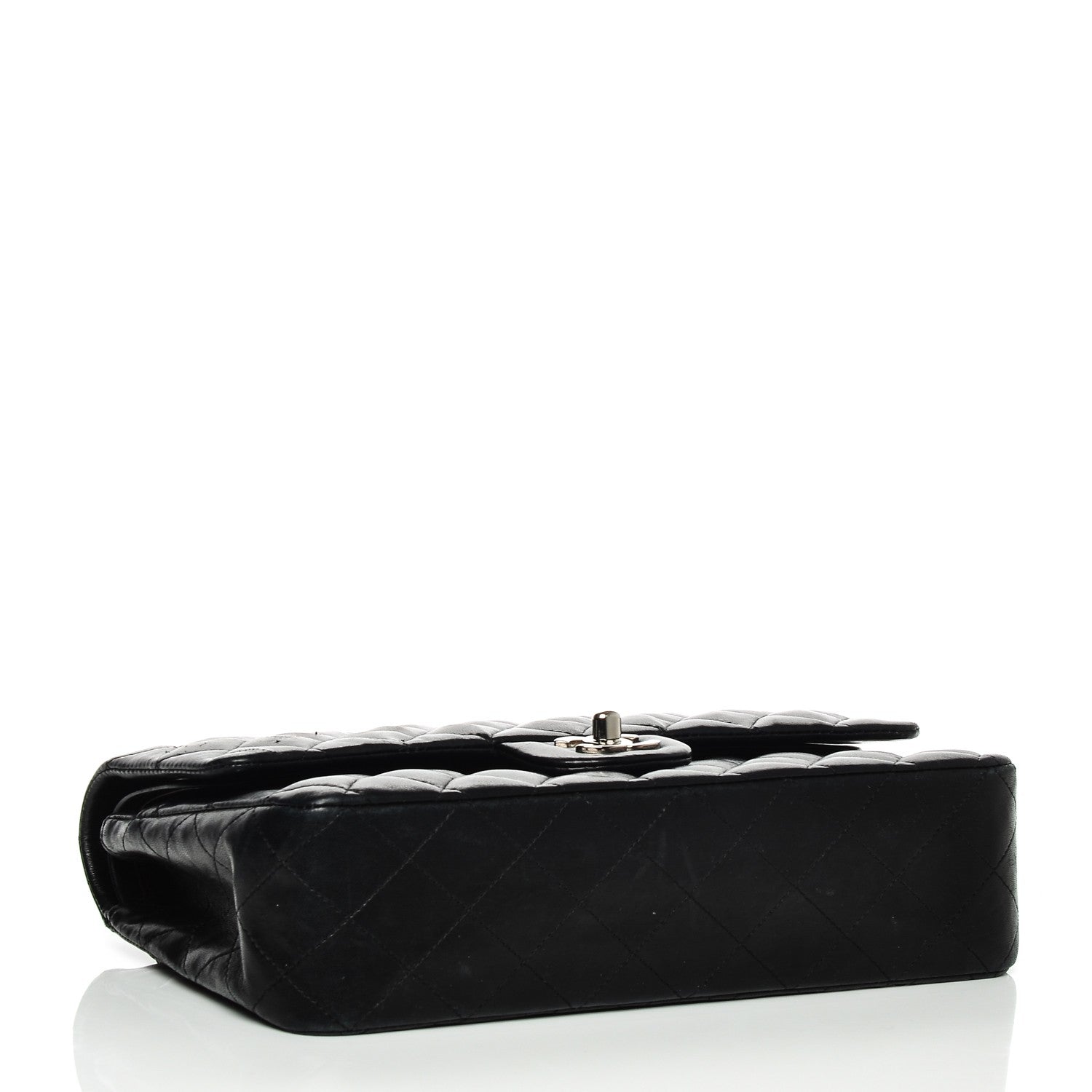 Chanel Lambskin Quilted Medium Double Flap Black 4 of 7