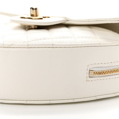 Chanel Lambskin Quilted CC In Love Heart Bag White 10 of 11