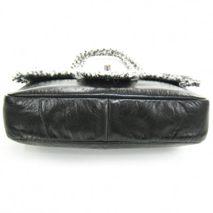 Chanel Lambskin Tweedy Flap Black 4 of 12