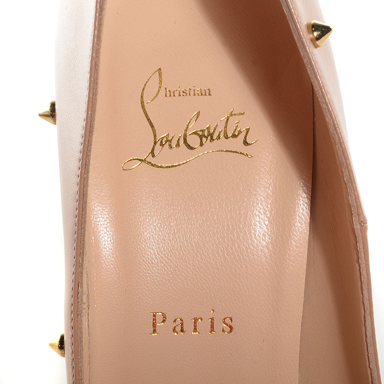 Christian Louboutin Kid Degraspike 120 Pumps 41 Nude 7 of 7