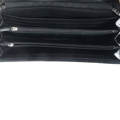 Chanel Patent Quilted Clutch Flap Black 7 of 8