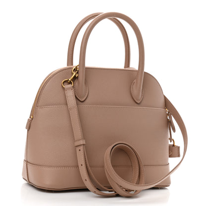 Balenciaga Signature Grained Calfskin Logo S Ville Top Handle Bag Nude Beige White 3 of 10
