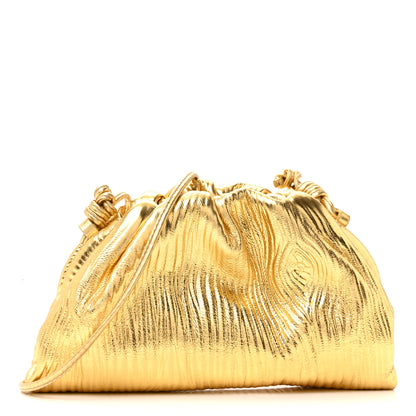 Bottega Veneta Metallic Bark Calfskin The Mini Pouch Gold 2 of 31