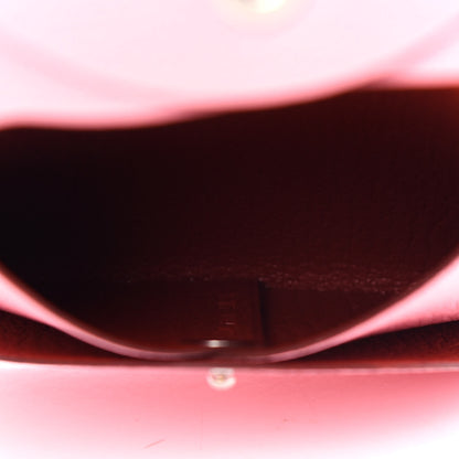 Hermes Chevre Mysore Verso Bastia Coin Purse Rose Confetti Brique 5 of 7