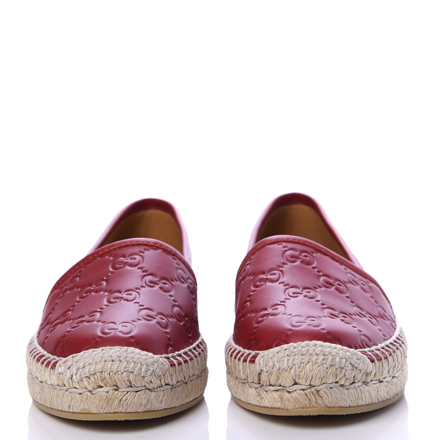 Guccissima Signature Espadrilles 35 Hibiscus Red