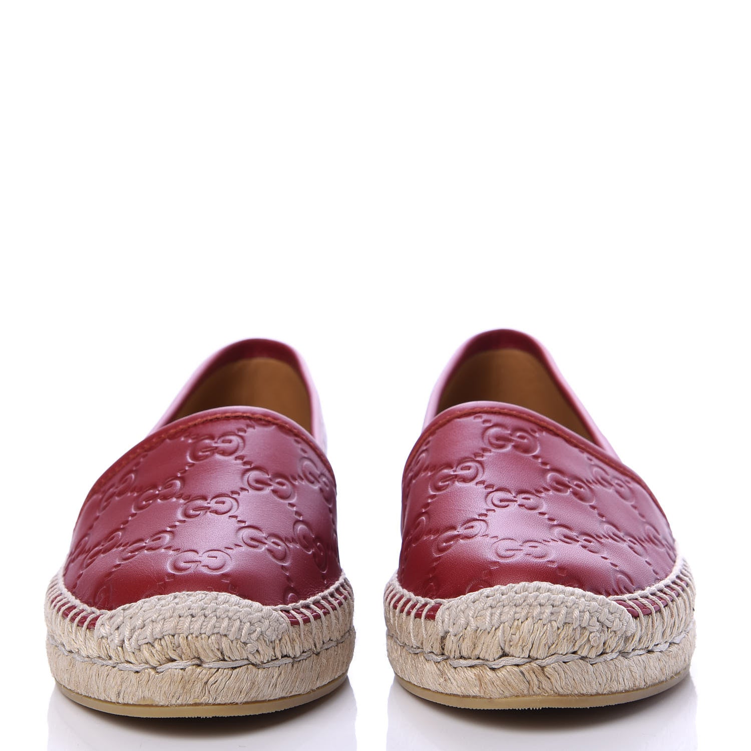 Gucci Guccissima Signature Espadrilles 35 Hibiscus Red 2 of 10