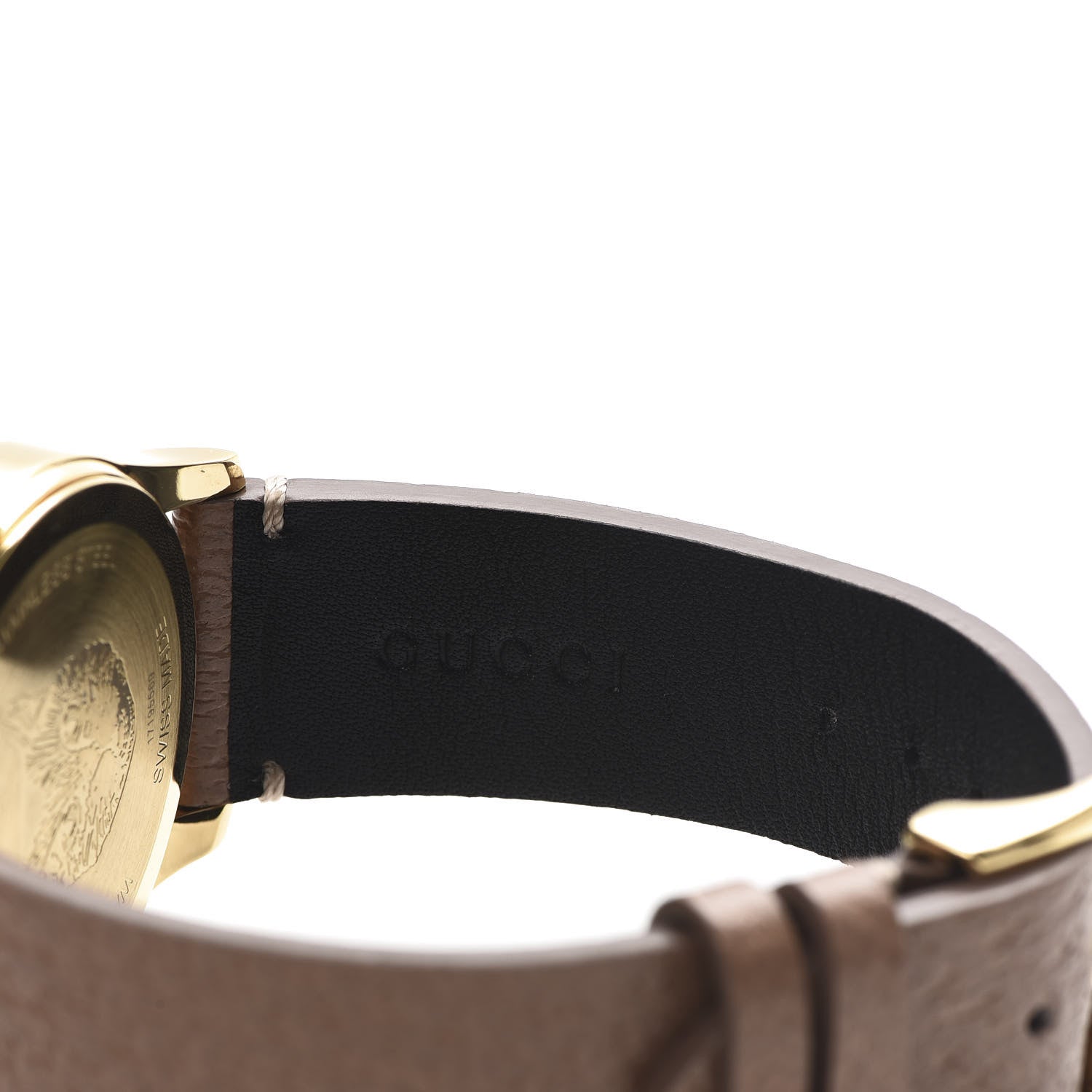 Gucci Stainless Steel Calfskin 38mm G-Timeless Moth Quartz Watch Brown 6 of 8