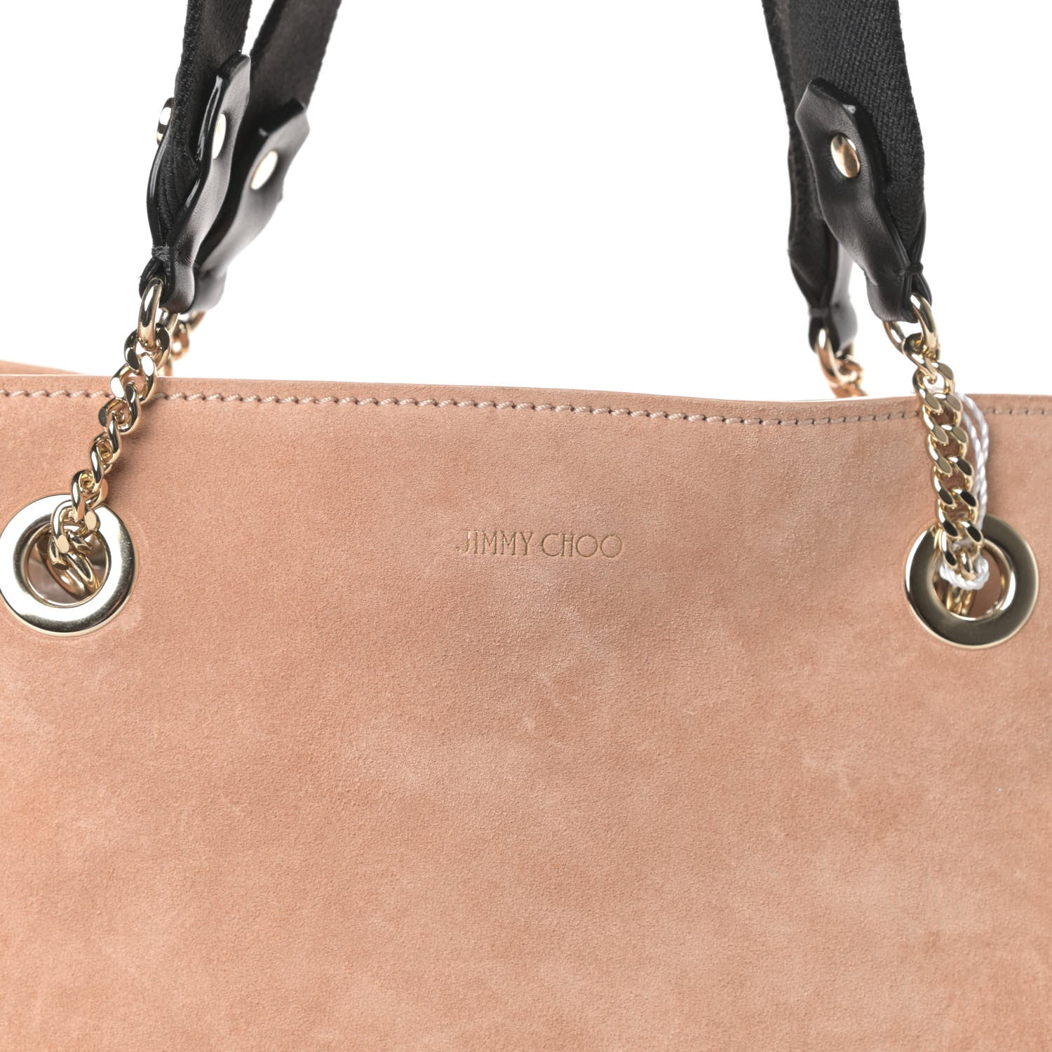Jimmy Choo Suede Small Flo Tote Powder Pink 7 of 9