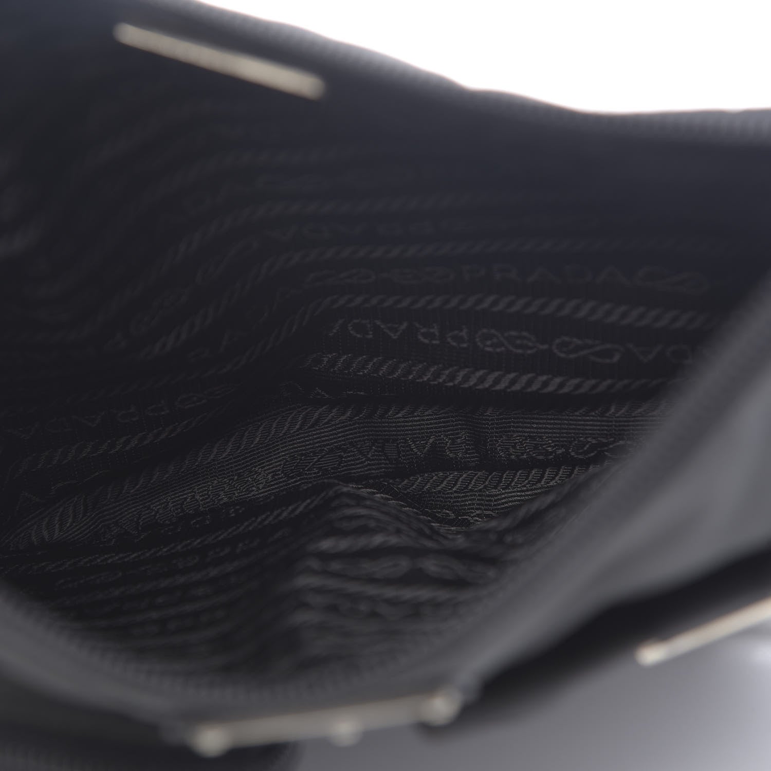 Prada Tessuto Nylon Saffiano Belt Bag Black 6 of 12