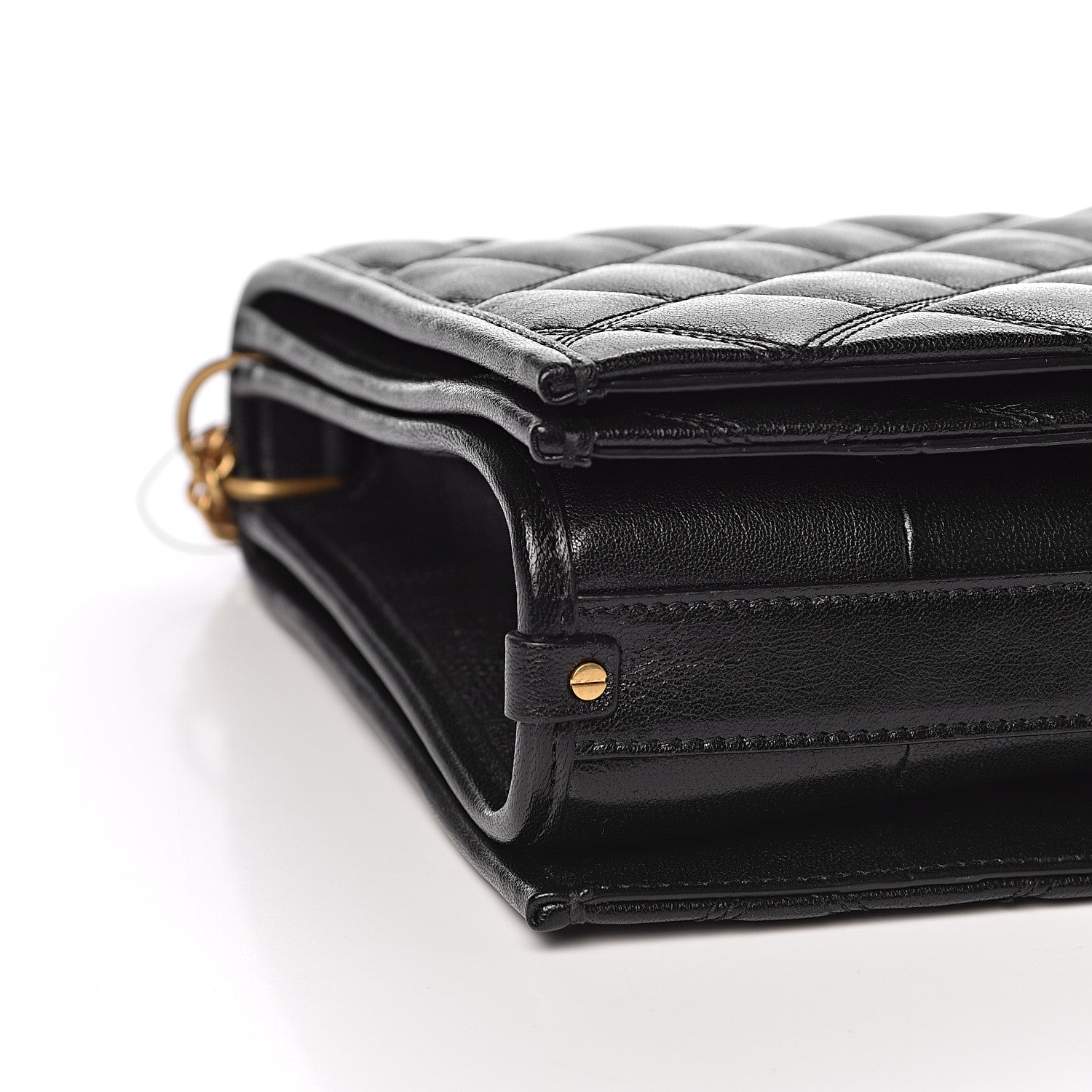 Saint Laurent Lambskin Quilted Small Becky Chain Bag Black 7 of 9