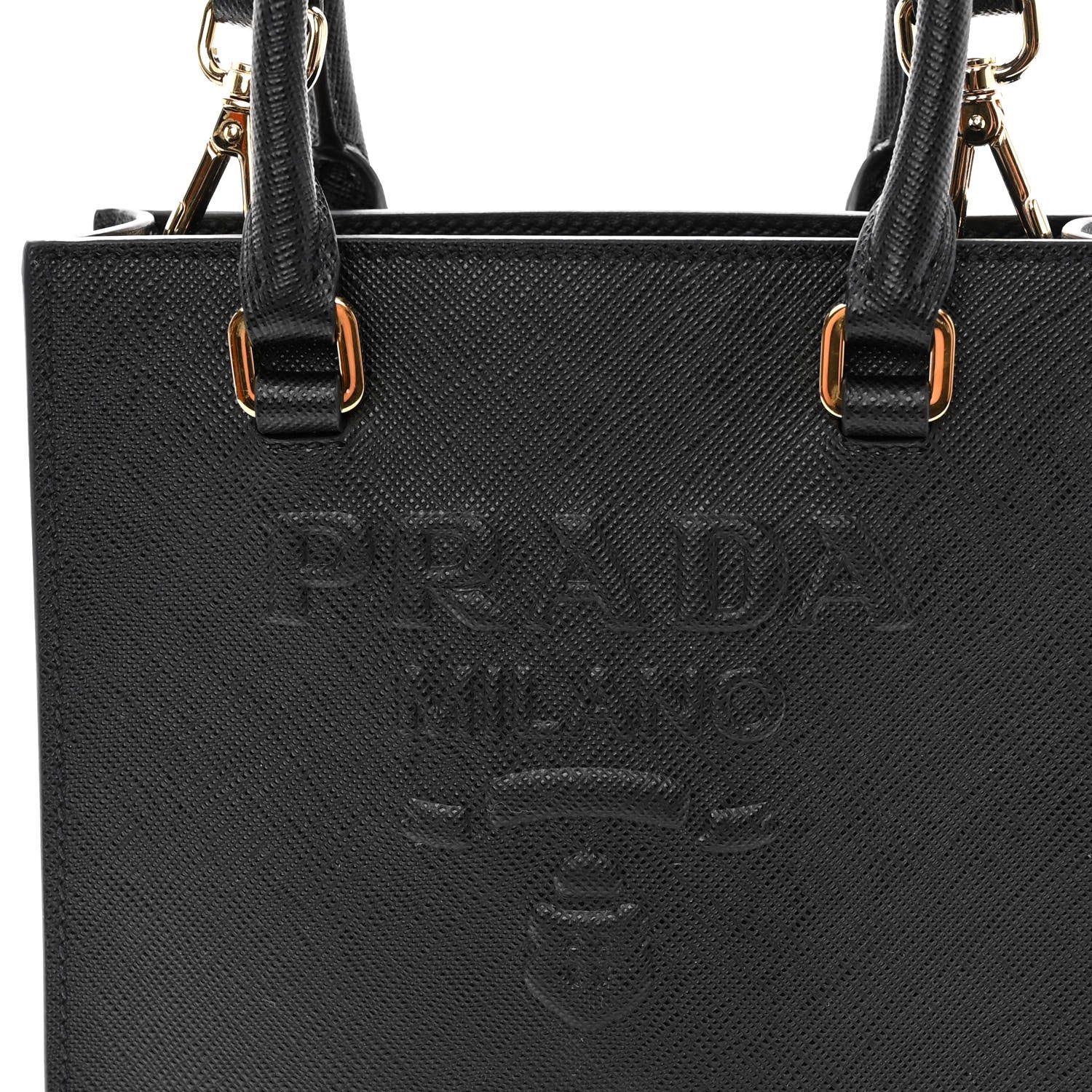 Prada Saffiano Lux Small Shoulder Bag Black 7 of 9