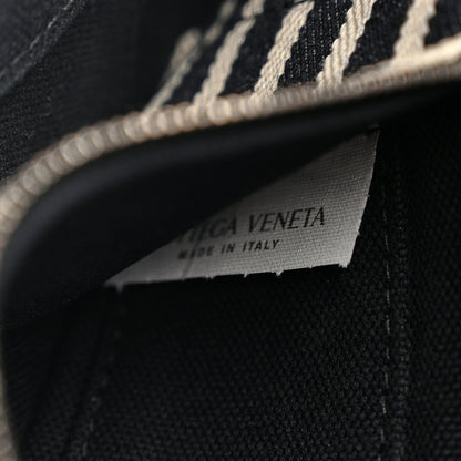 Bottega Veneta Denim Maxi Intrecciato Padded Cassette High Frequency Crossbody Bag Navy White Black 7 of 13