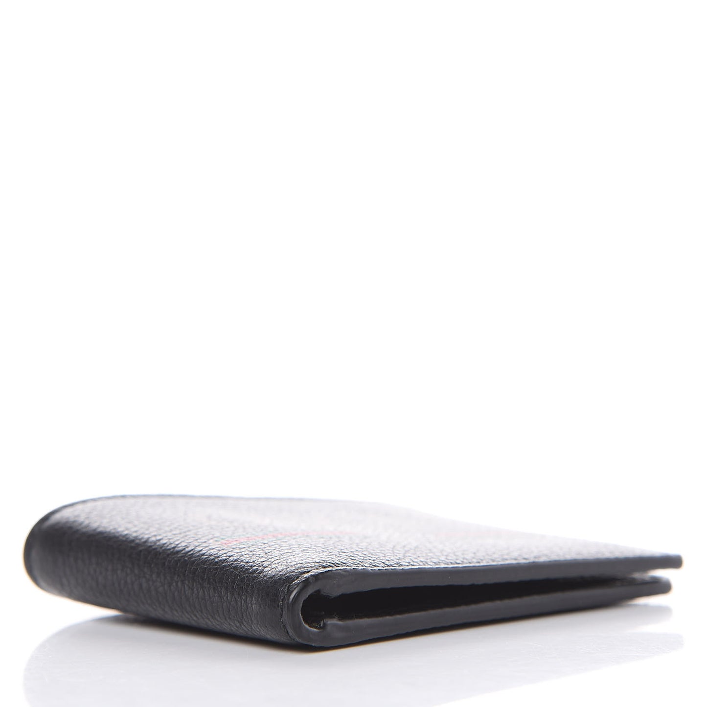 Cripto Calfskin Logo Bi-Fold Short Wallet Black Grege