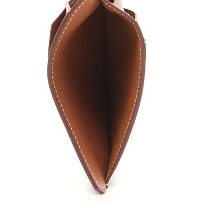 Hermes Barenia Faubourg City 8CC Card Holder Fauve 5 of 8