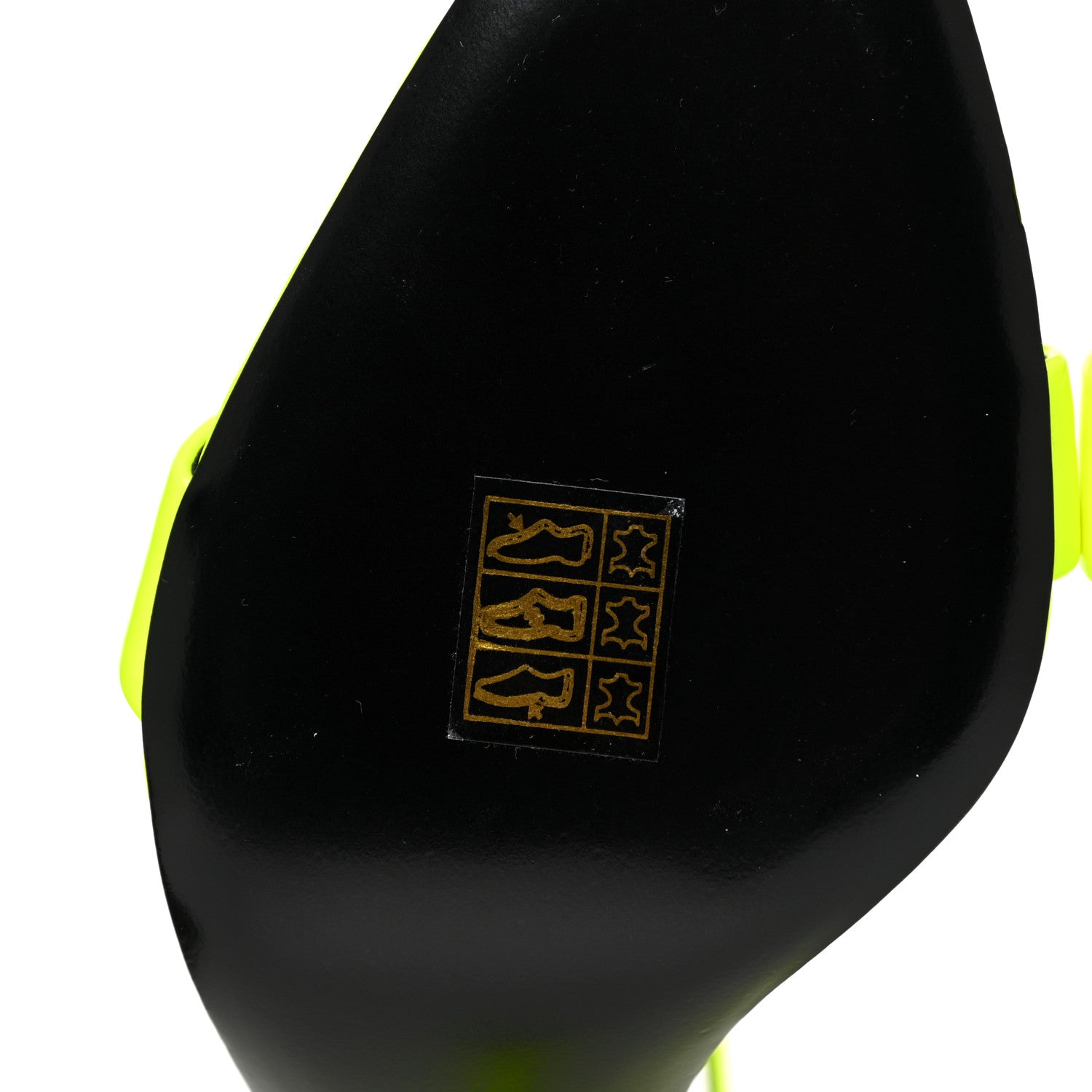Saint Laurent Patent Calfskin Amber 105 Ankle Strap Sandals 37.5 Yellow Fluo 6 of 10
