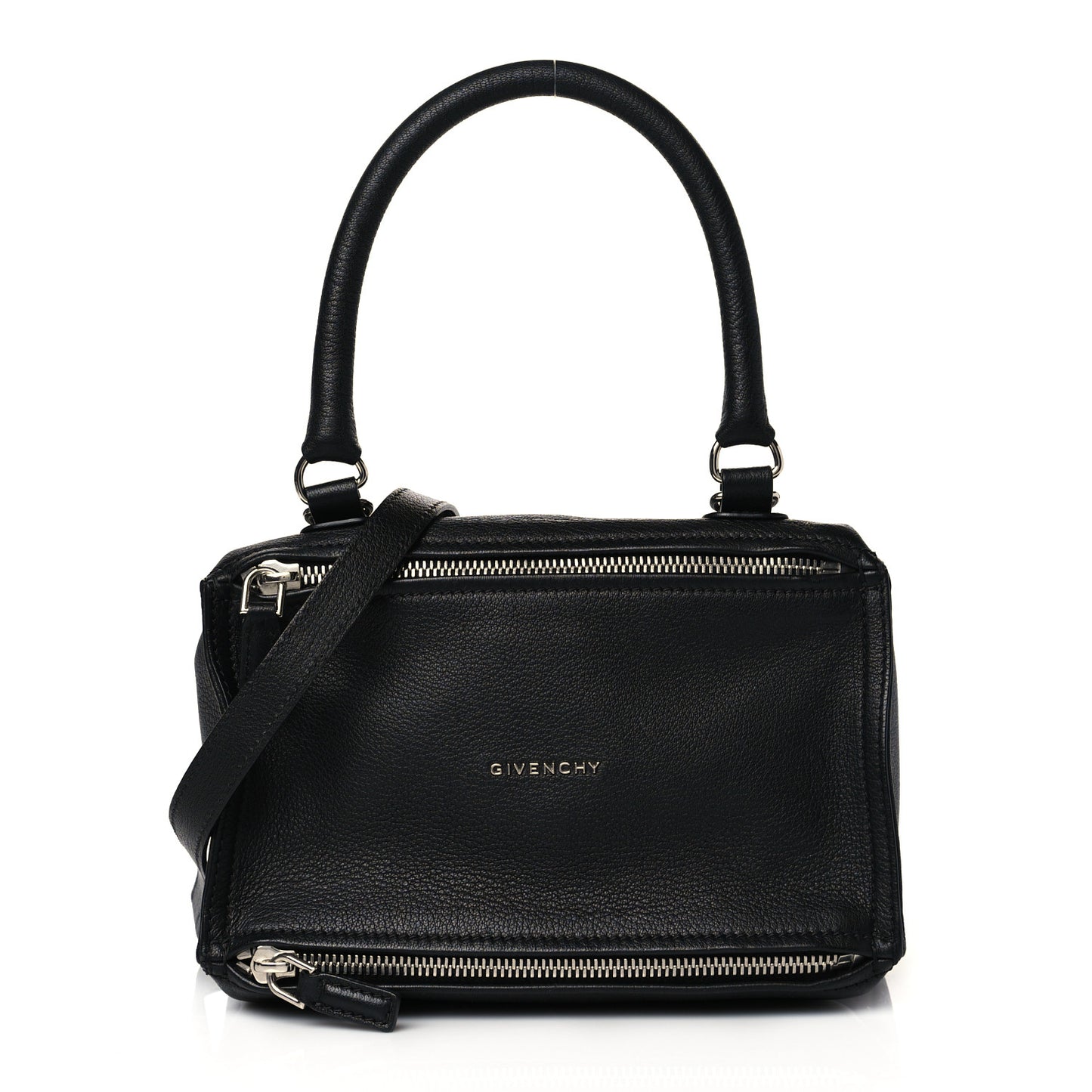 Sugar Goatskin Small Pandora Black