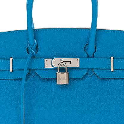 Hermes Togo Verso Birkin 30 Bleu Zanzibar Malachite 10 of 11