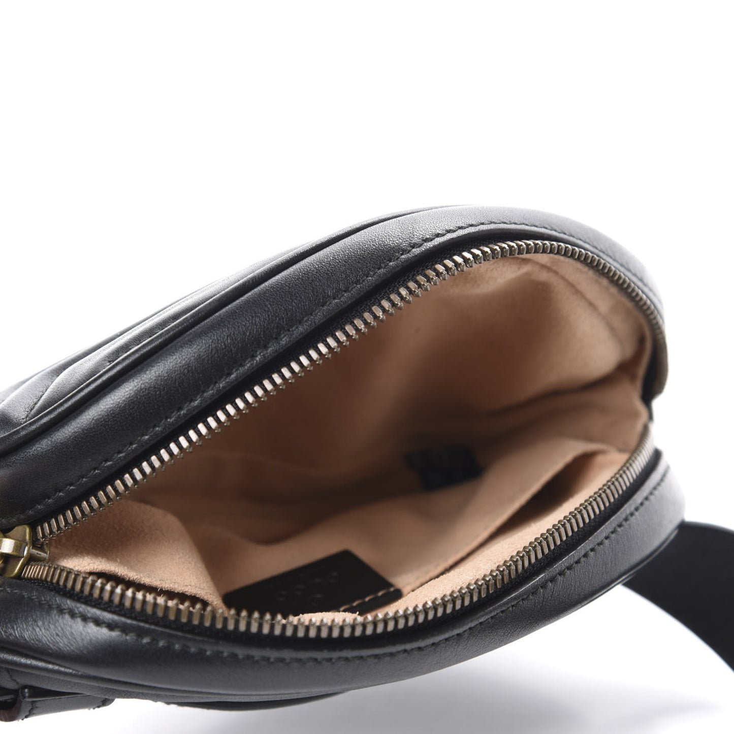 Calfskin Matelasse GG Marmont Belt Bag 95 38 Black