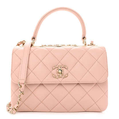 Chanel Lambskin Quilted Small Trendy Chain CC Flap Dual Handle Bag Light Pink 1 of 10
