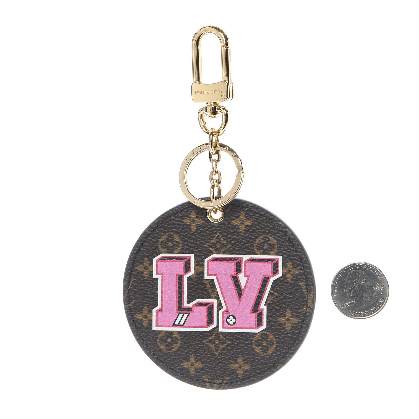 Monogram Stories Bag Charm Key Holder