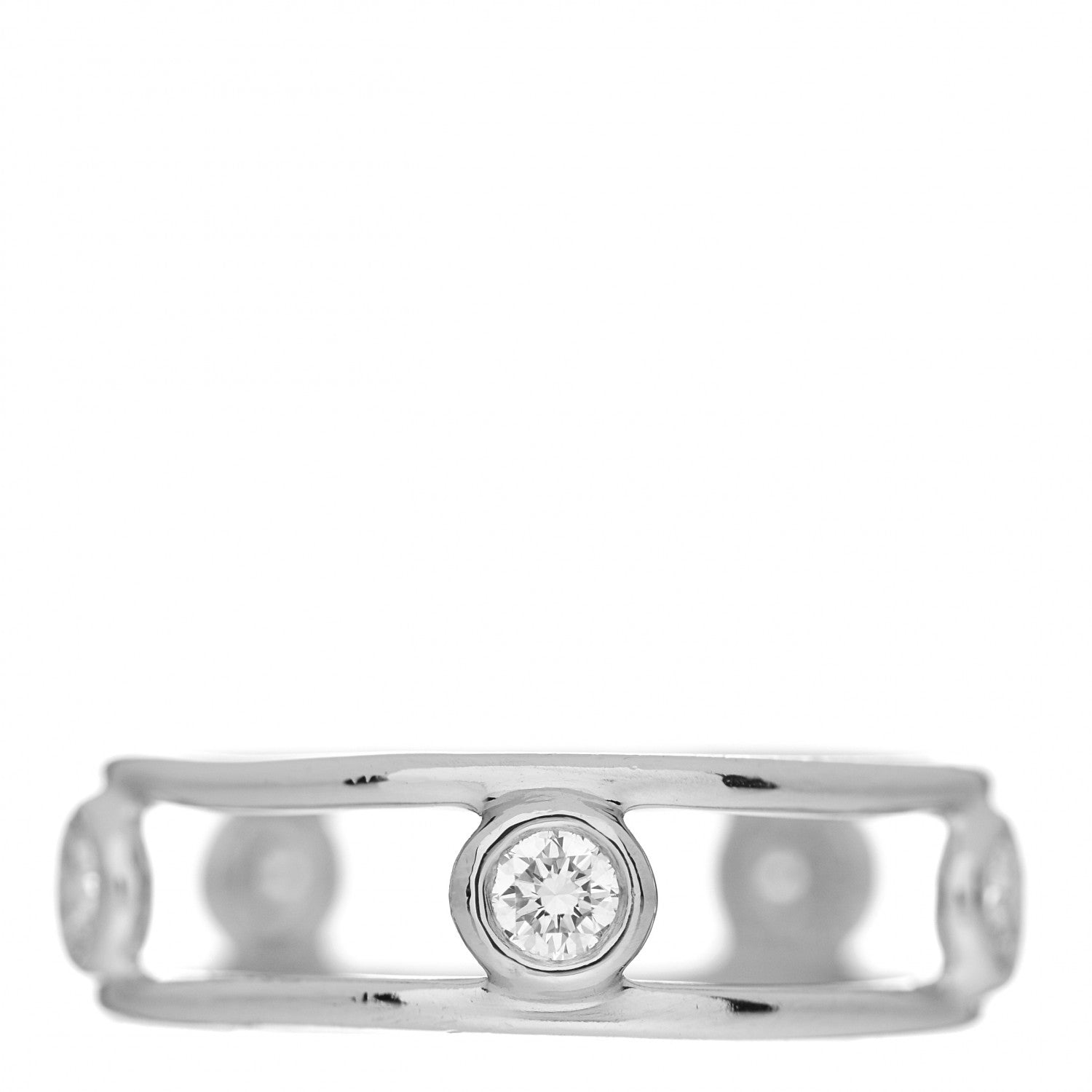 Tiffany Platinum Diamond Elsa Peretti Diamonds by the Yard Ring 49 5 1 of 5