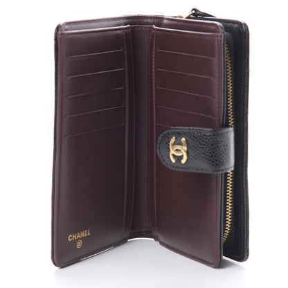 Chanel Caviar Quilted Zipped Pocket Wallet Black 5 of 10