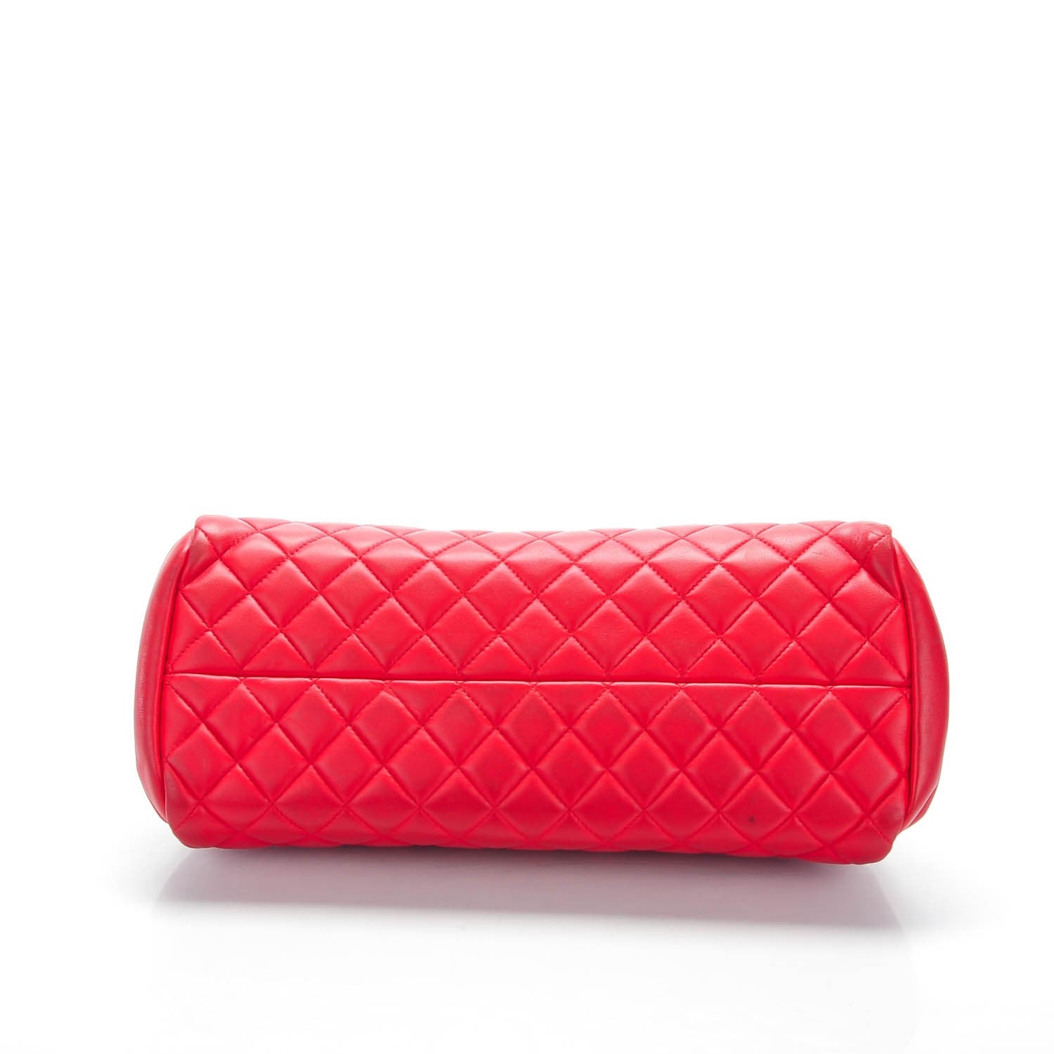Chanel Lambskin Quilted Medium Just Mademoiselle Red 5 of 9