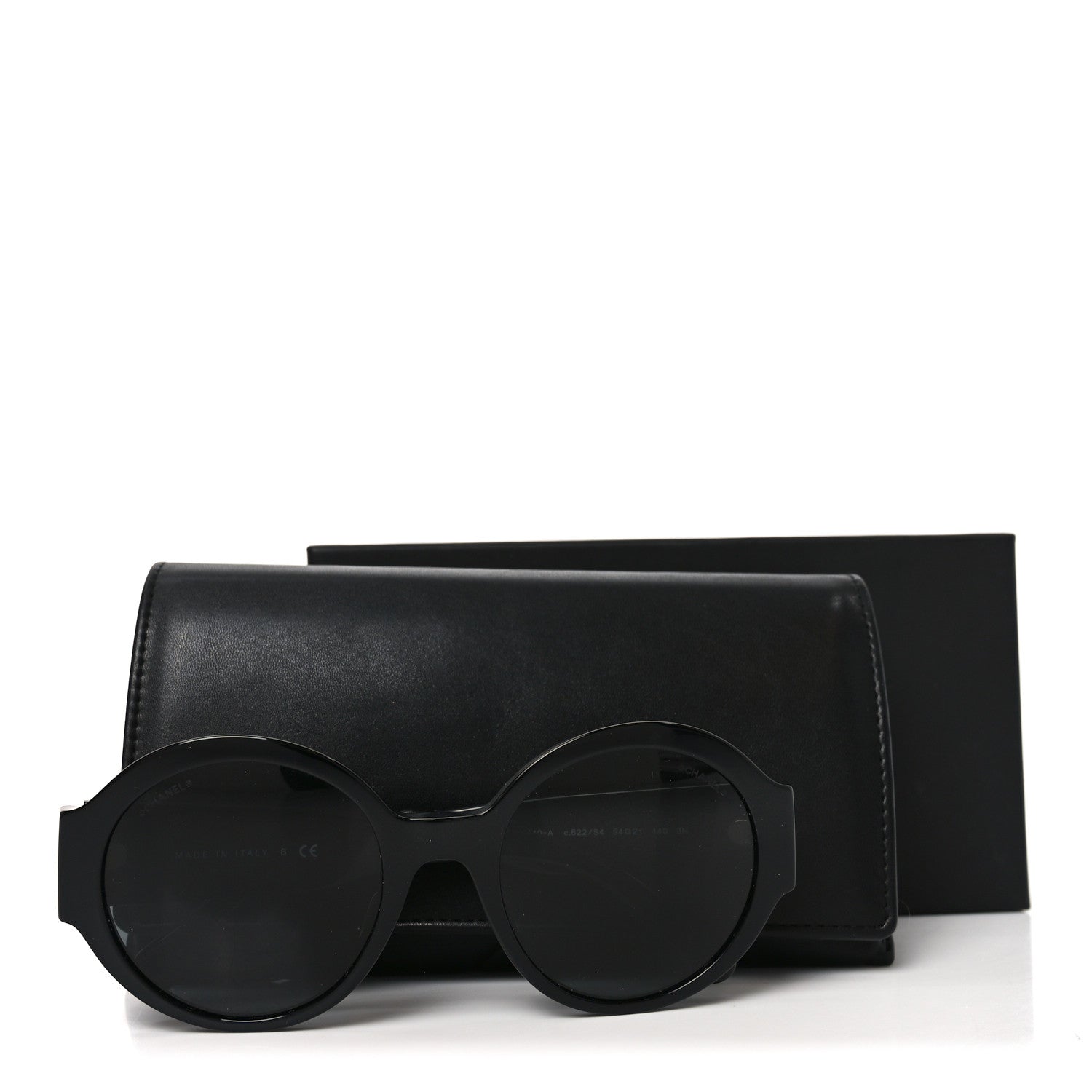 CHANEL サングラス 5410-A Chanel Acetate Round Sunglasses 5410-A Black 1886152 – FASHIONPHILE