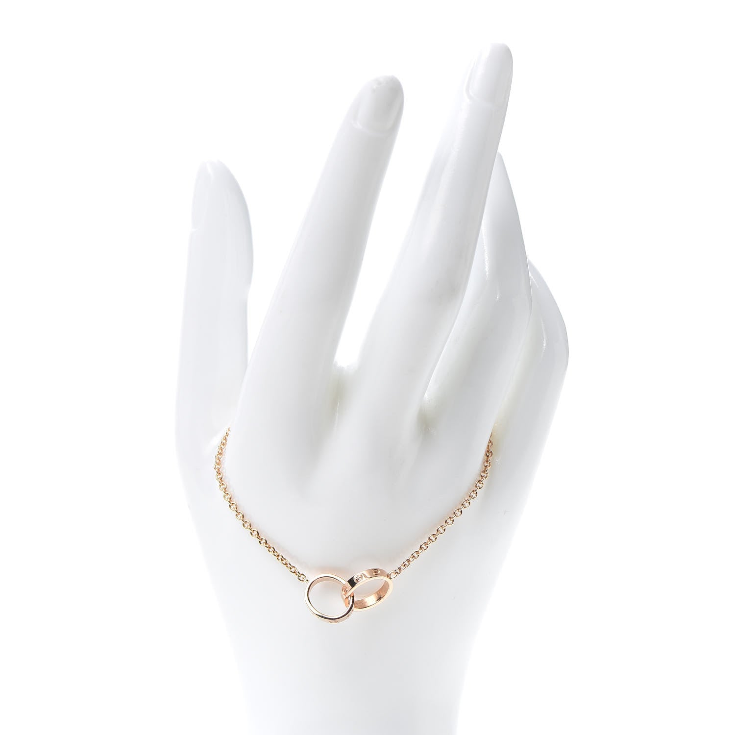 Cartier 18K Pink Gold Interlocking LOVE Bracelet 2 of 6