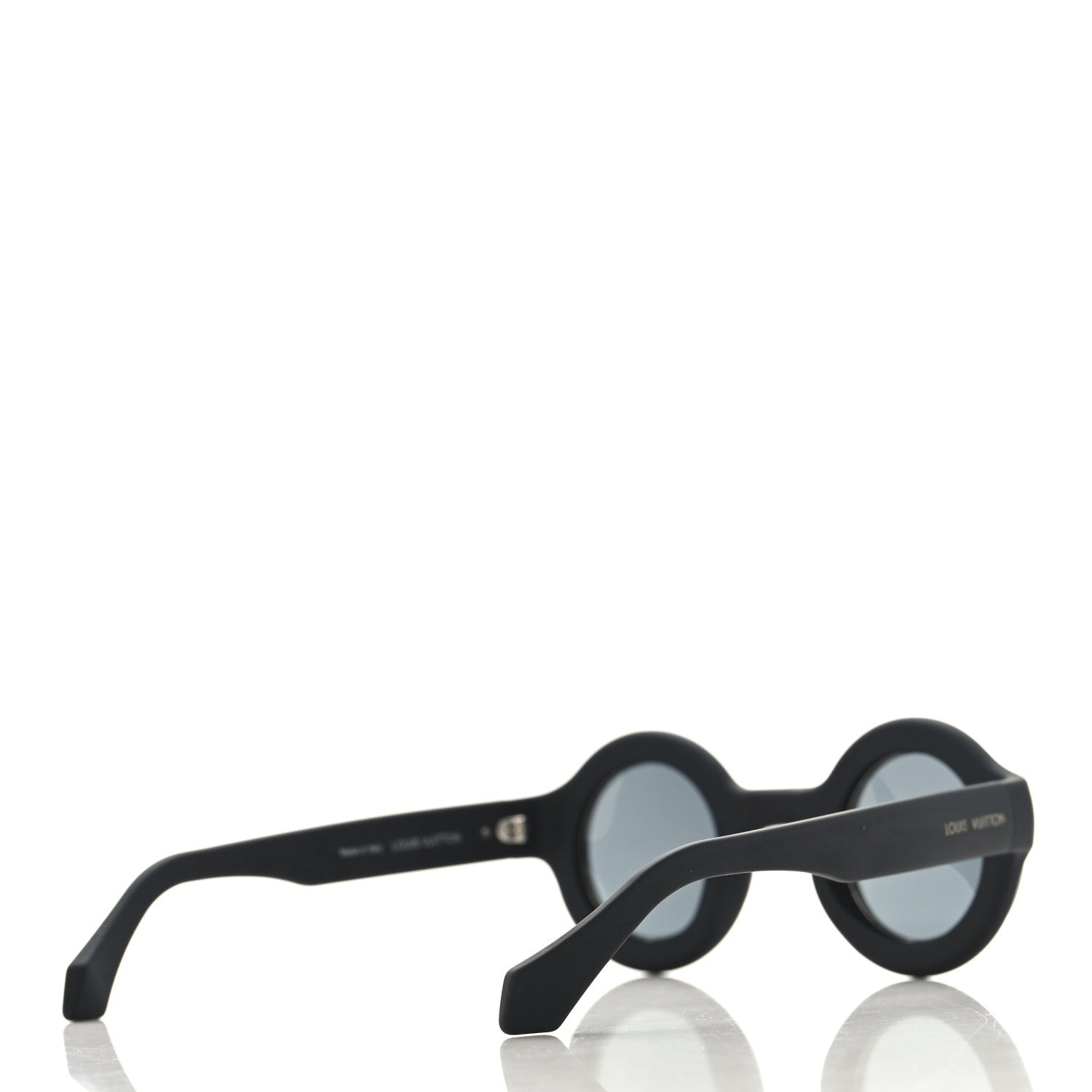 Louis Vuitton Rubber Super Vision Round Sunglasses Z2386U Black 4 of 6