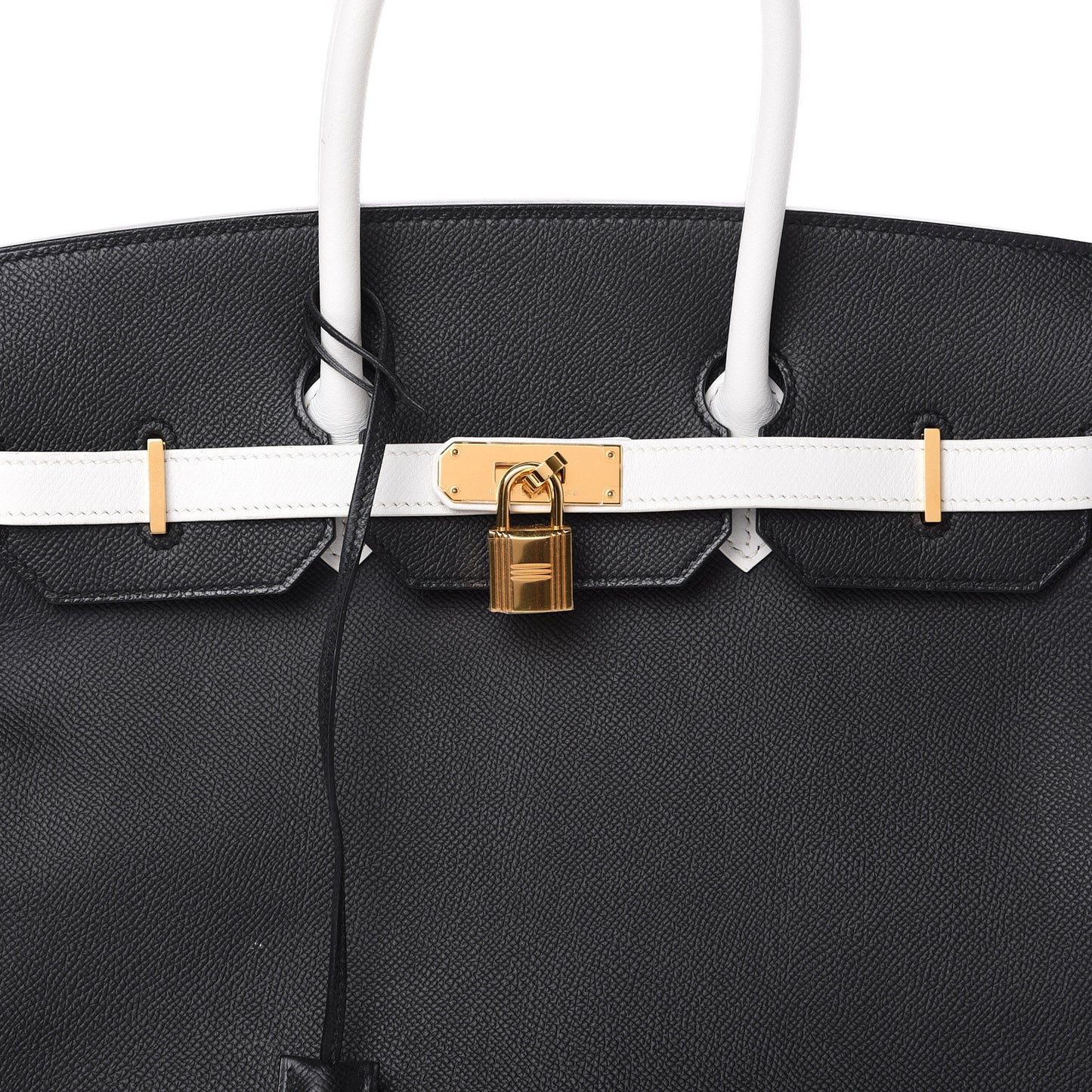 Epsom Horseshoe Birkin 35 Black White