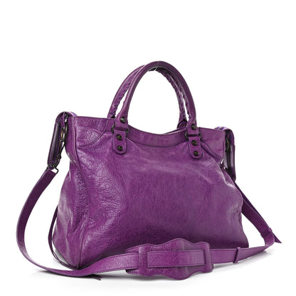 Balenciaga Agneau Classic Hardware Velo Ultraviolet 3 of 9