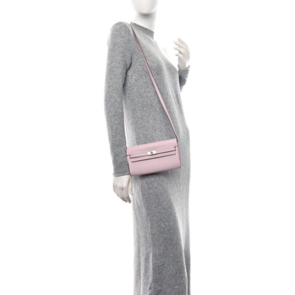 Hermes Evercolor Kelly To Go Wallet Mauve Pale 2 of 10