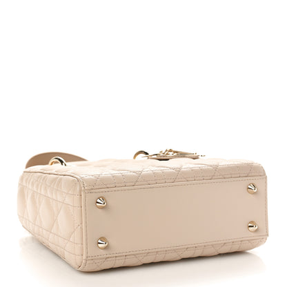 Christian Dior Calfskin Cannage Small My ABCDior Lady Dior Beige 4 of 10