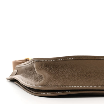 Hermes Taurillon Clemence Evelyne III PM  Etoupe 9 of 10