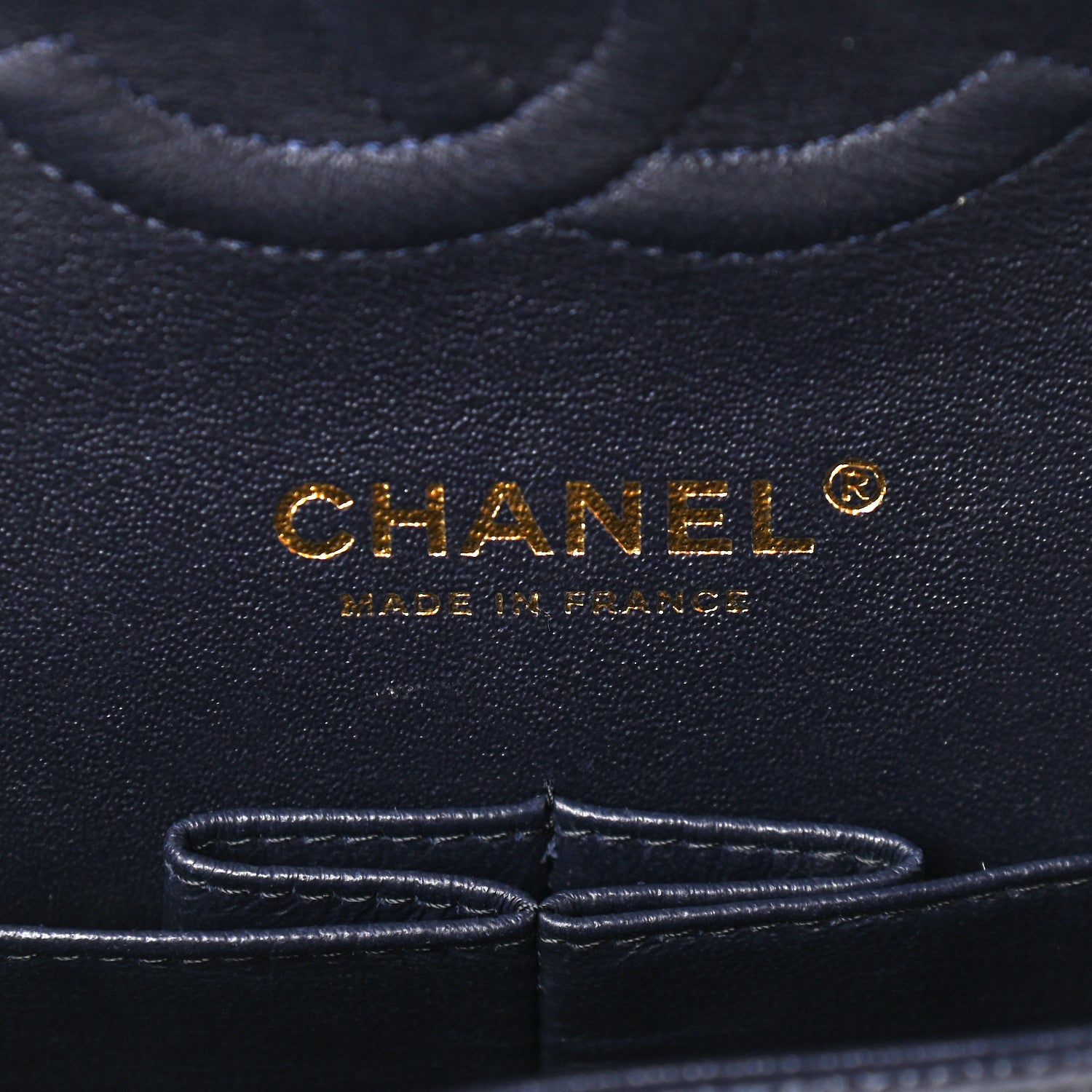 Chanel Caviar Quilted Medium Double Flap Navy 5 of 10