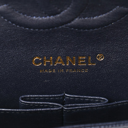 Chanel Caviar Quilted Medium Double Flap Navy 5 of 10