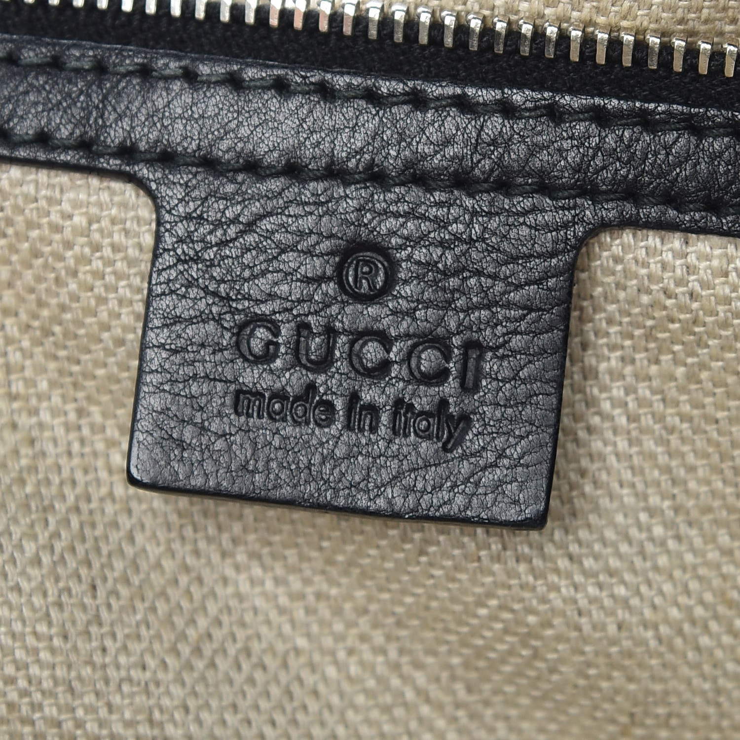Gucci Calfskin Large Icon Bit Hobo Black 8 of 12