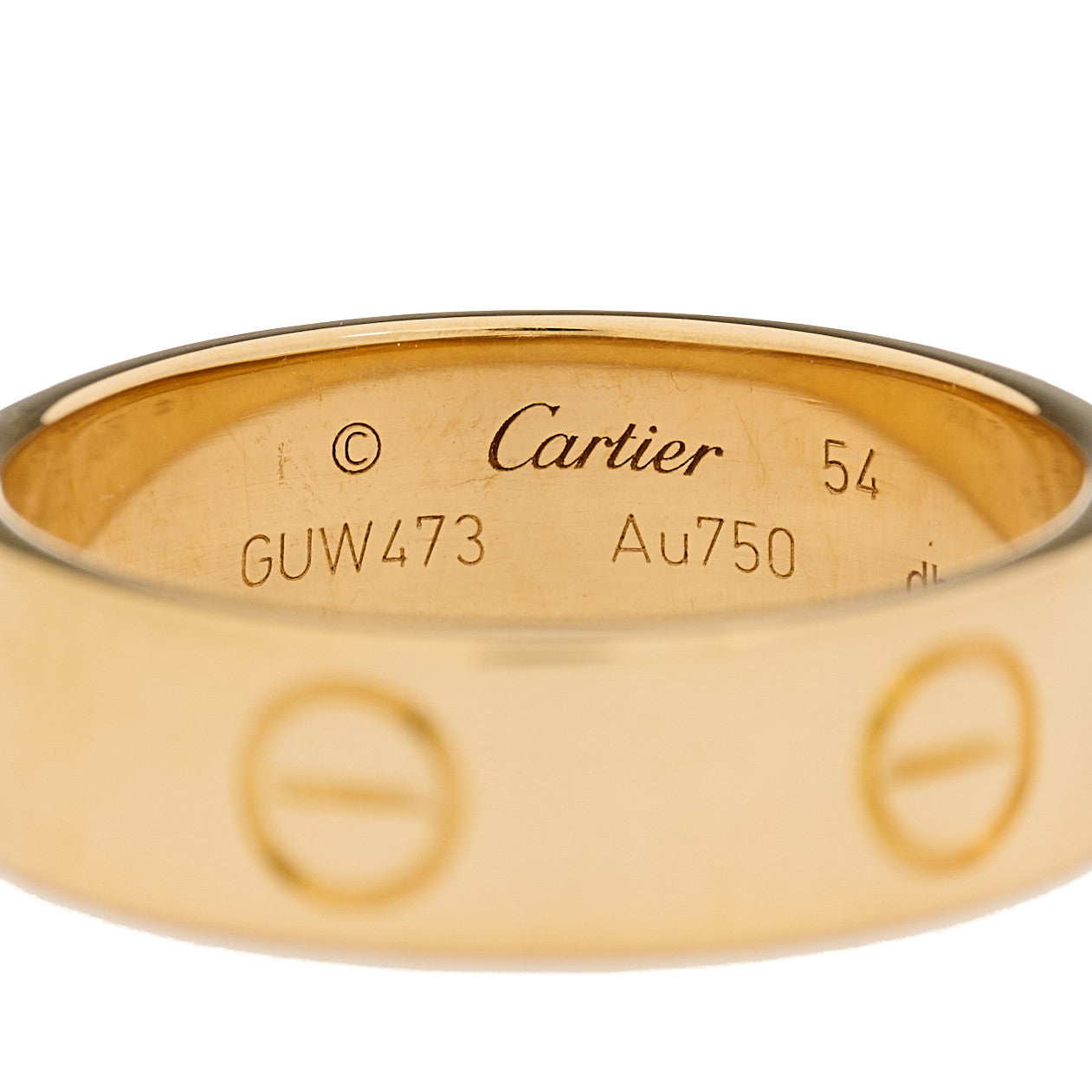 Cartier 18K Yellow Gold 5.5mm LOVE Ring 54 7 4 of 5