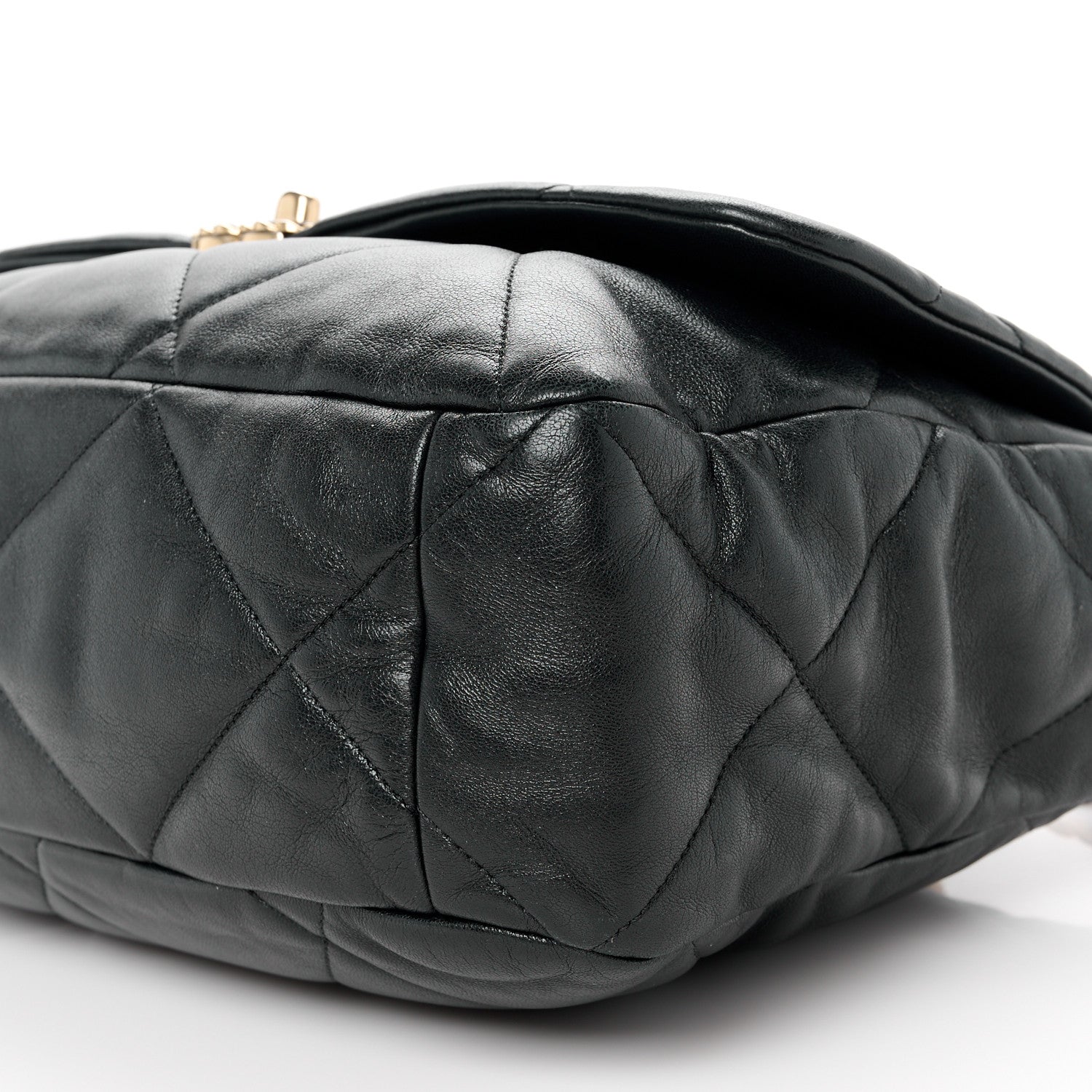 Chanel Lambskin Quilted Maxi Chanel 19 Flap Black 10 of 10