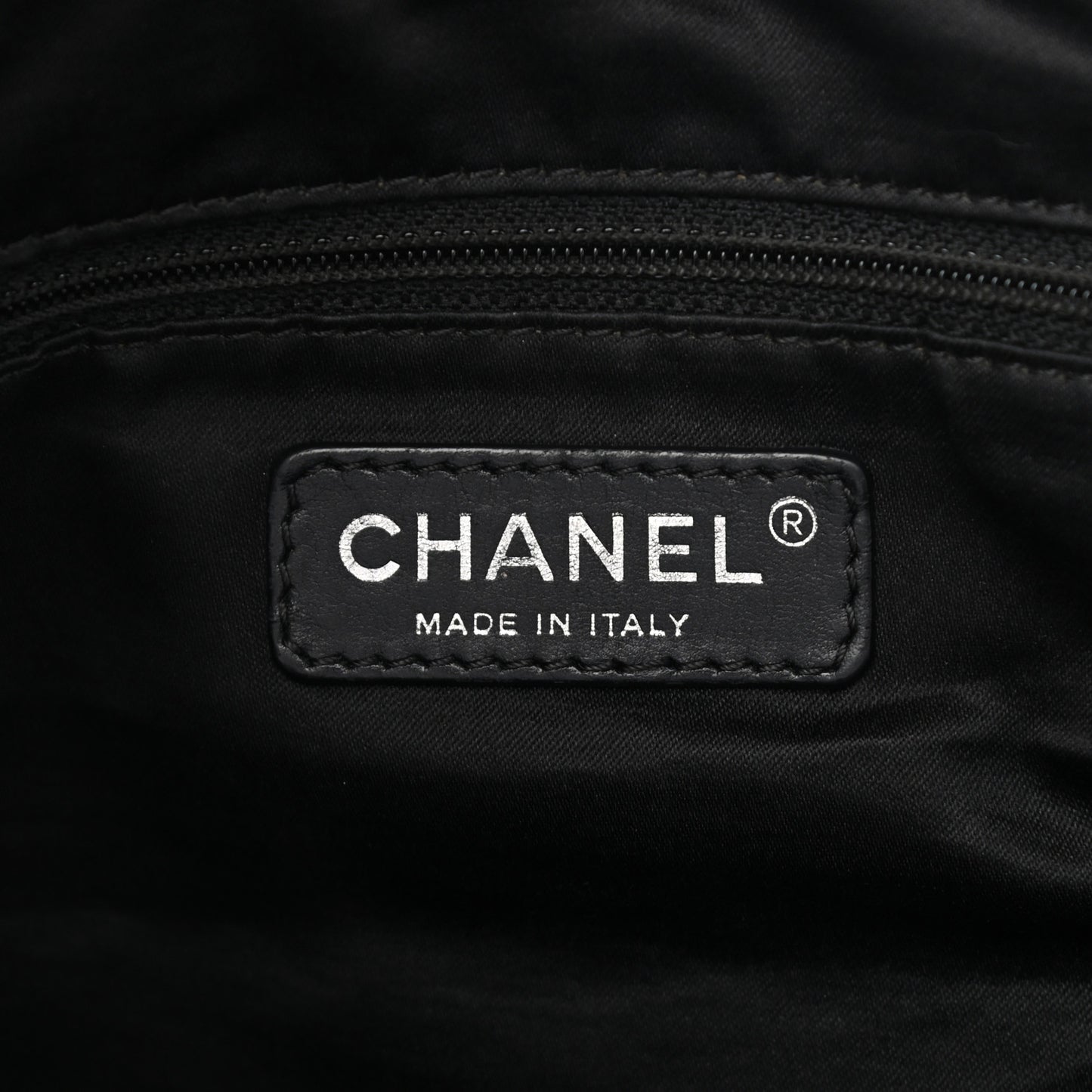 Calfskin Stitched Large Bowling Bag Black