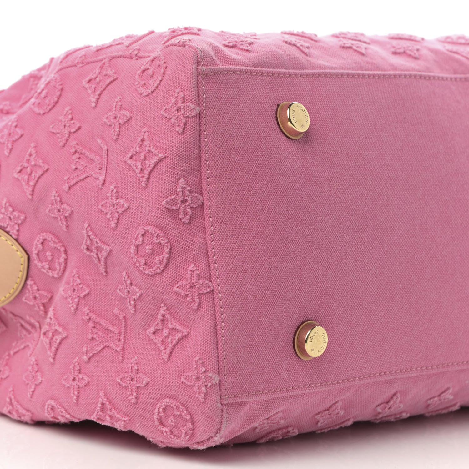 Louis Vuitton Denim Monogram Stone Speedy Bandouliere 35 Rose 9 of 10