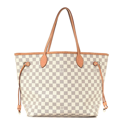 Louis Vuitton Damier Azur Neo Neverfull MM Rose Ballerine 3 of 18