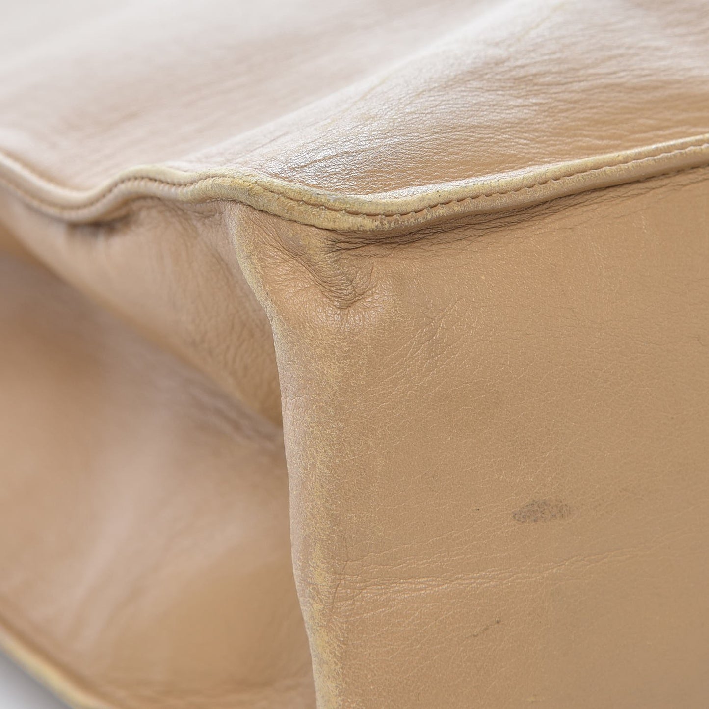 Lambskin Jumbo CC Shoulder Bag Beige