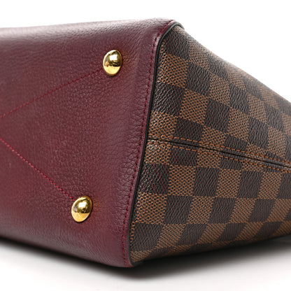 Louis Vuitton Damier Ebene Cuir Taurillon Hyde Park Fuchsia 14 of 15